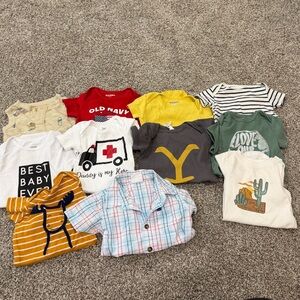 Assorted Baby T-Shirts and Short Sleeve Onesies 11